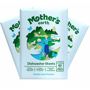 mother's earth ekologiczne listki do zmywarki, bezzapachowe 3 szt.