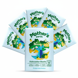mother's earth fresh lemon ekologiczne listki do zmywarki 6 szt.